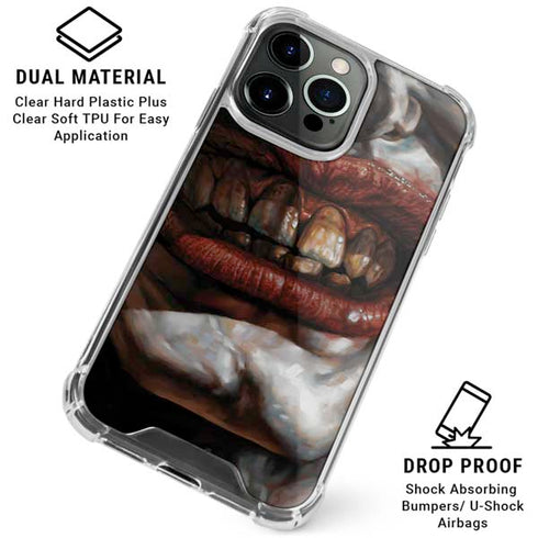 DC Comics Joker Graphic Novel Cover 2008 Art by Lee Bermejo iPhone 16 Pro Clear Case